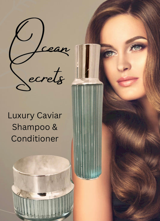 Luxury Caviar Hair Bath Shampoo & Conditioner - Coco Napoli Fragrance Shampoo 50mg & Conditioner 50mg  Combo