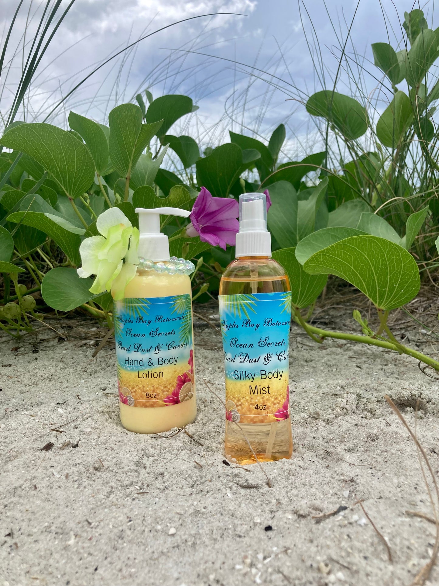 Ocean Secrets Caviar & Collagen Day Moisturizer 8oz & All-Over Fragrance Body Splash 4oz Duo