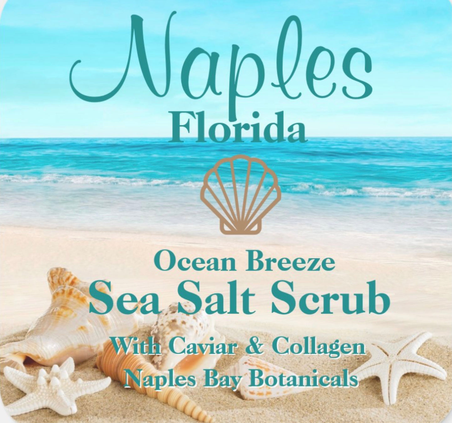 Sea Salt Caviar Exfoliating Body Scrub With Flower Bomb & Vitamin E & A Booster-Naples Collection