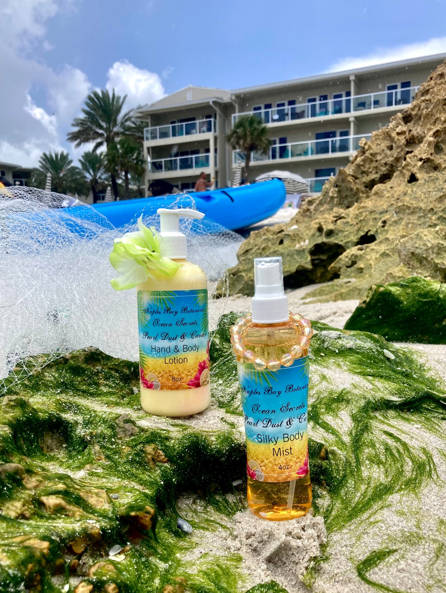 Ocean Secrets Caviar & Collagen Day Moisturizer 8oz & All-Over Fragrance Body Splash 4oz Duo