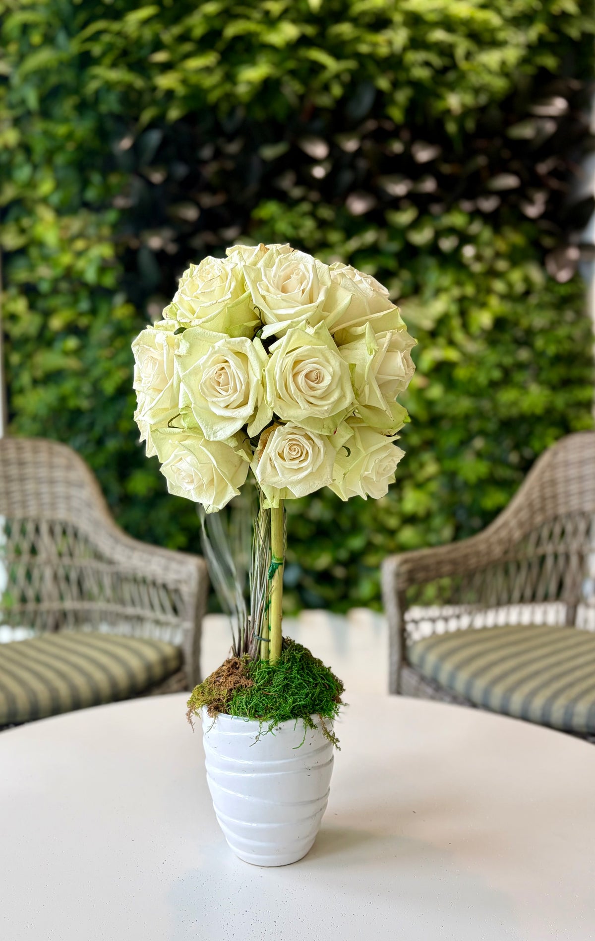 Fresh Rose Topiary